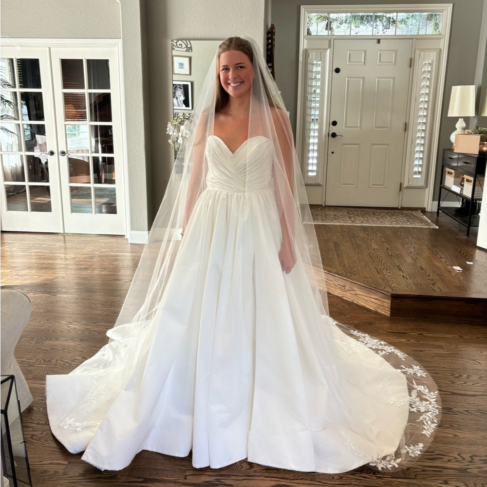 NEW Lazaro Couture Silk Wedding Dress